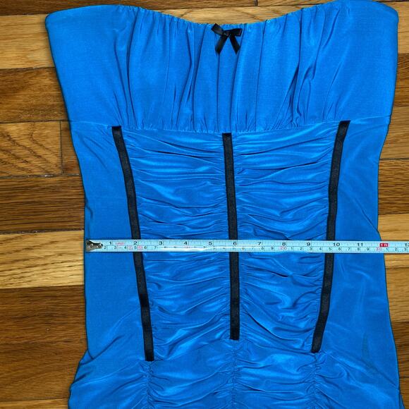 Y2K Vintage Icon Coquette Bodycon Dollette Homecoming formal strapless size M - Picture 10 of 12